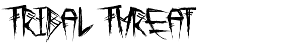 Tribal Threat font preview